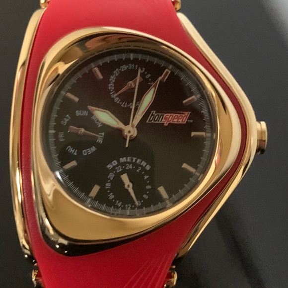 Lady Watch bonspeed Rubber strap Quartz Waterproof - Picture 6 of 7